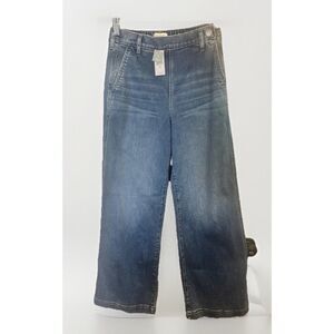 Up West Womens Vintage Hi Rise High Waisted Wide-Leg Denim Jeans NWT $118 Size S